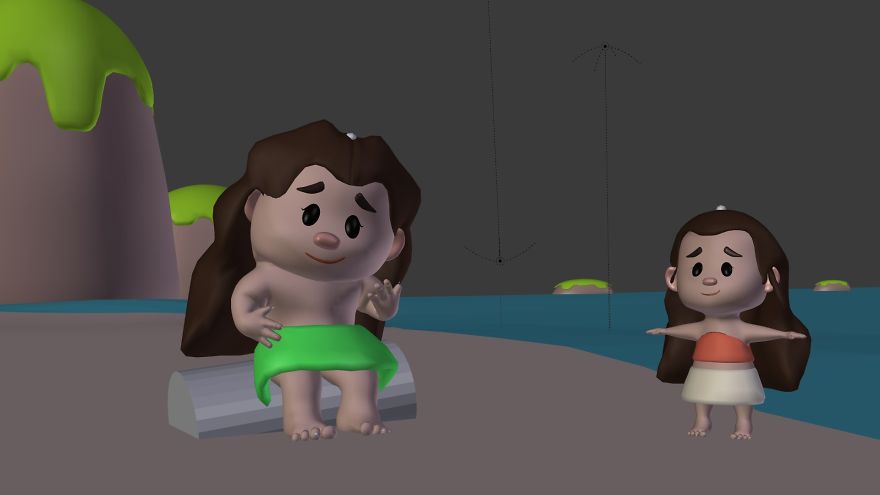The Cutest Version Of Moana & Maui