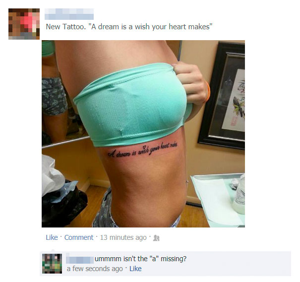 So My Friend Noticed Something Off About This Girl's Tattoo