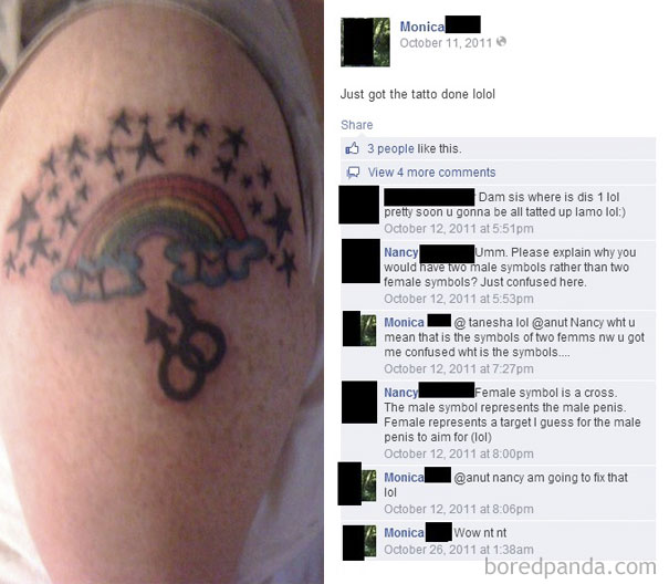 Lesbian Tattoo Fail