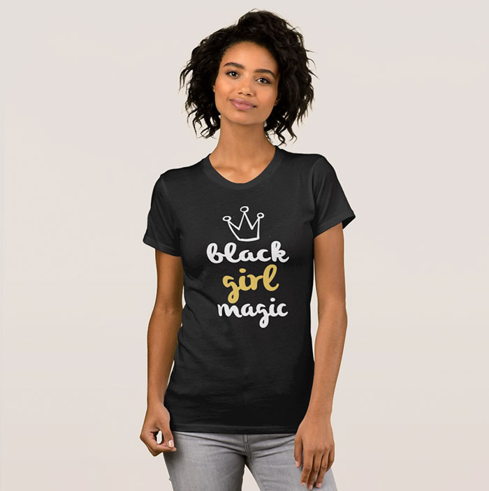Company Uses White Models To Sell Black Girl Magic T Shirts And