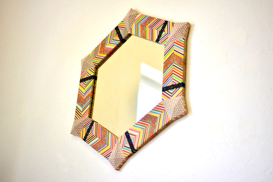 Mirror Made Of Colored Pencils By Carbickova