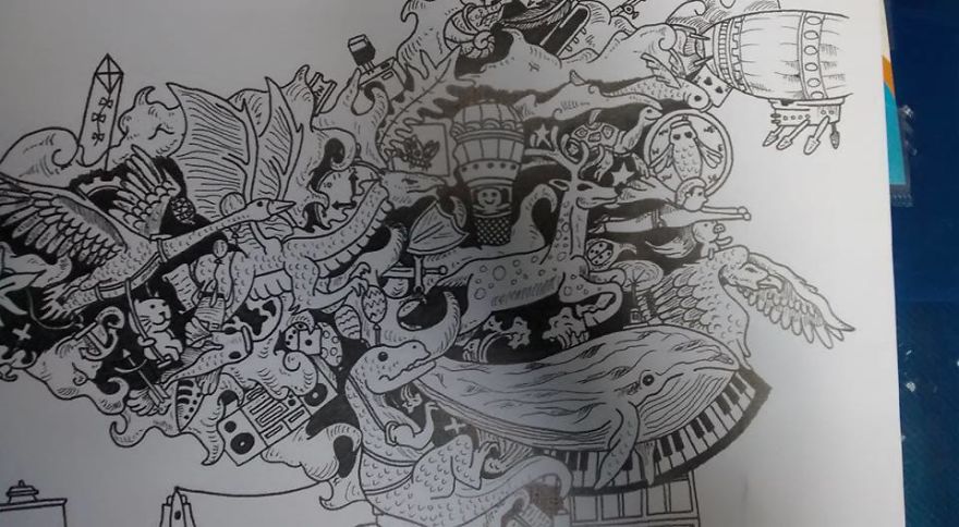 I Draw Highly Detailed Doodles