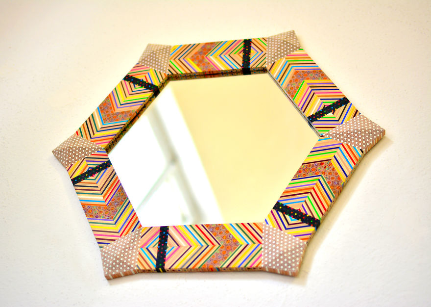 Mirror Made Of Colored Pencils By Carbickova