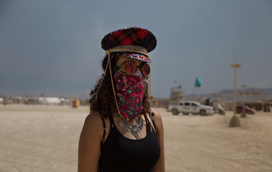 Colorful People Of The Burning Man