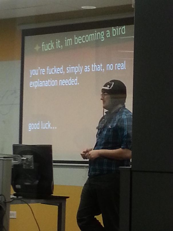 I Wonder What His Presentation Is About