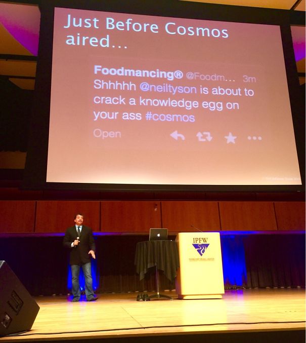 Neil Degrasse Tyson Spoke At My School This Evening. This Was One Of His Opening Slides
