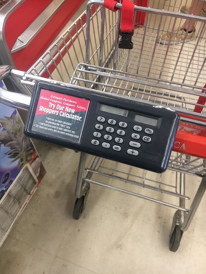 Shopping Carts In This Store Have Calculators