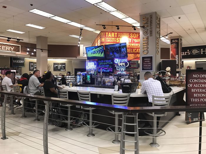 This Grocery Store Has A Bar For All The People Who Got Dragged Along
