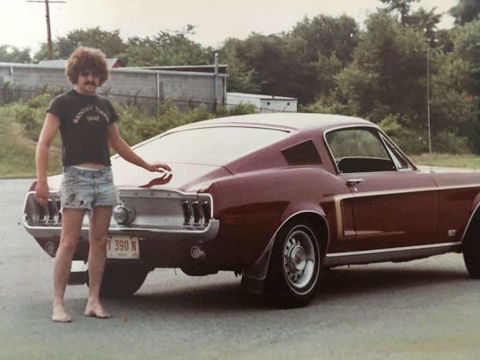 Came Across This Photo Of My Dad In The 70's With His Mustang And I Had To Share It