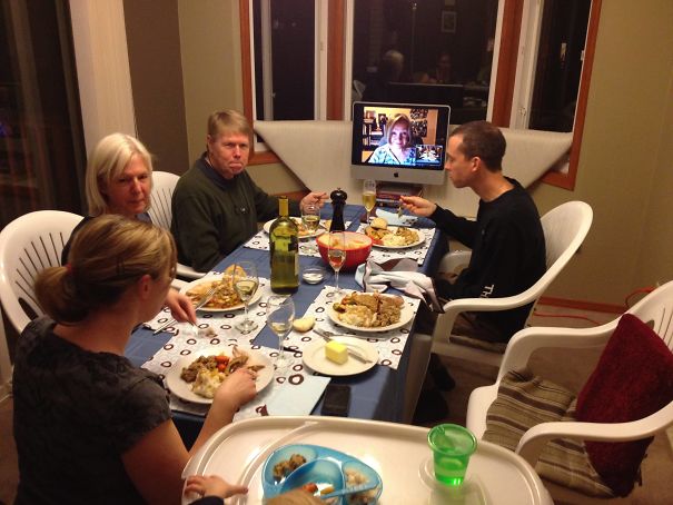 My Mother In Law Had A "Virtual" Thanksgiving Dinner With Us This Year