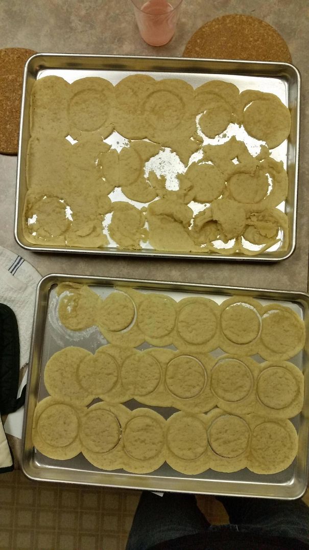 My Mother In Law Tried To Bake Some Round Sugar Cookies While Drunk
