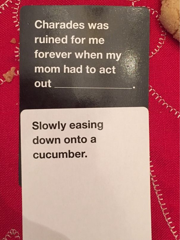 Mother-In-Law Won Cards Against Humanity Last Night (Playing With All 4 Of Her Children)