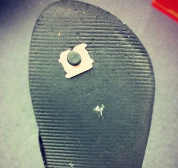 Use Bread Clips To Save Flip-Flops With Split Holes