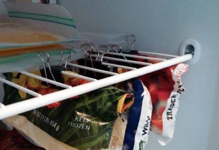 Use Heavy Duty Paper Clips To Organize Your Freezer And Stop The Frozen Peas Avalanche