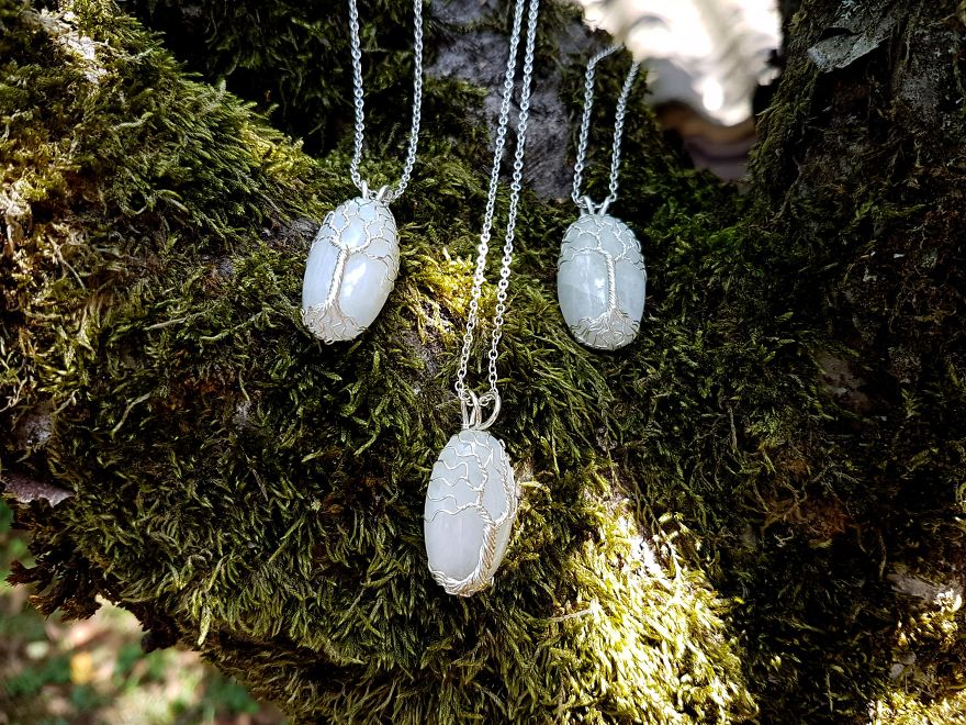 Some Moonstone Necklaces. Moonstone Is One Of My Favorite Stones