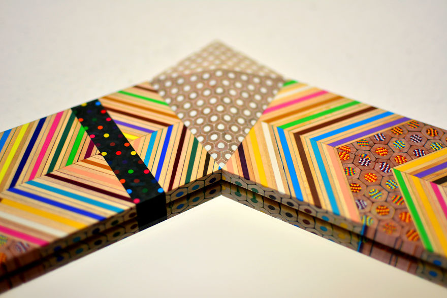 Mirror Made Of Colored Pencils By Carbickova