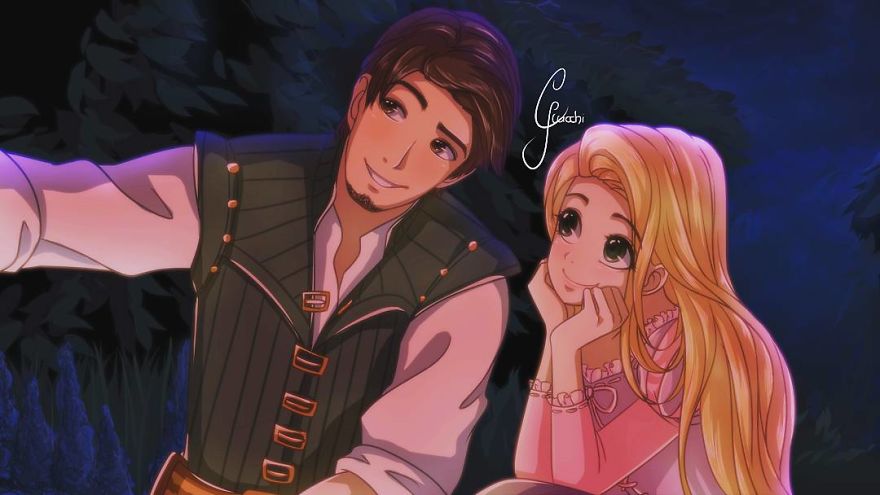 Flynn Rider And Rapunzel