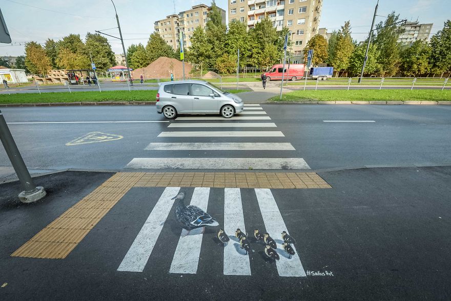 In Kaunas, Street Art Helps Preventing Accidents