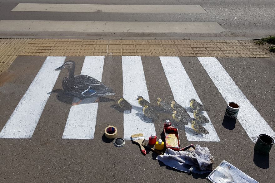 In Kaunas, Street Art Helps Preventing Accidents