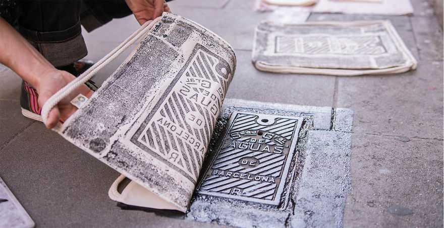 Designer Makes Her Clothes Unique By Printing On Manhole Covers, And It Breaks The Internet