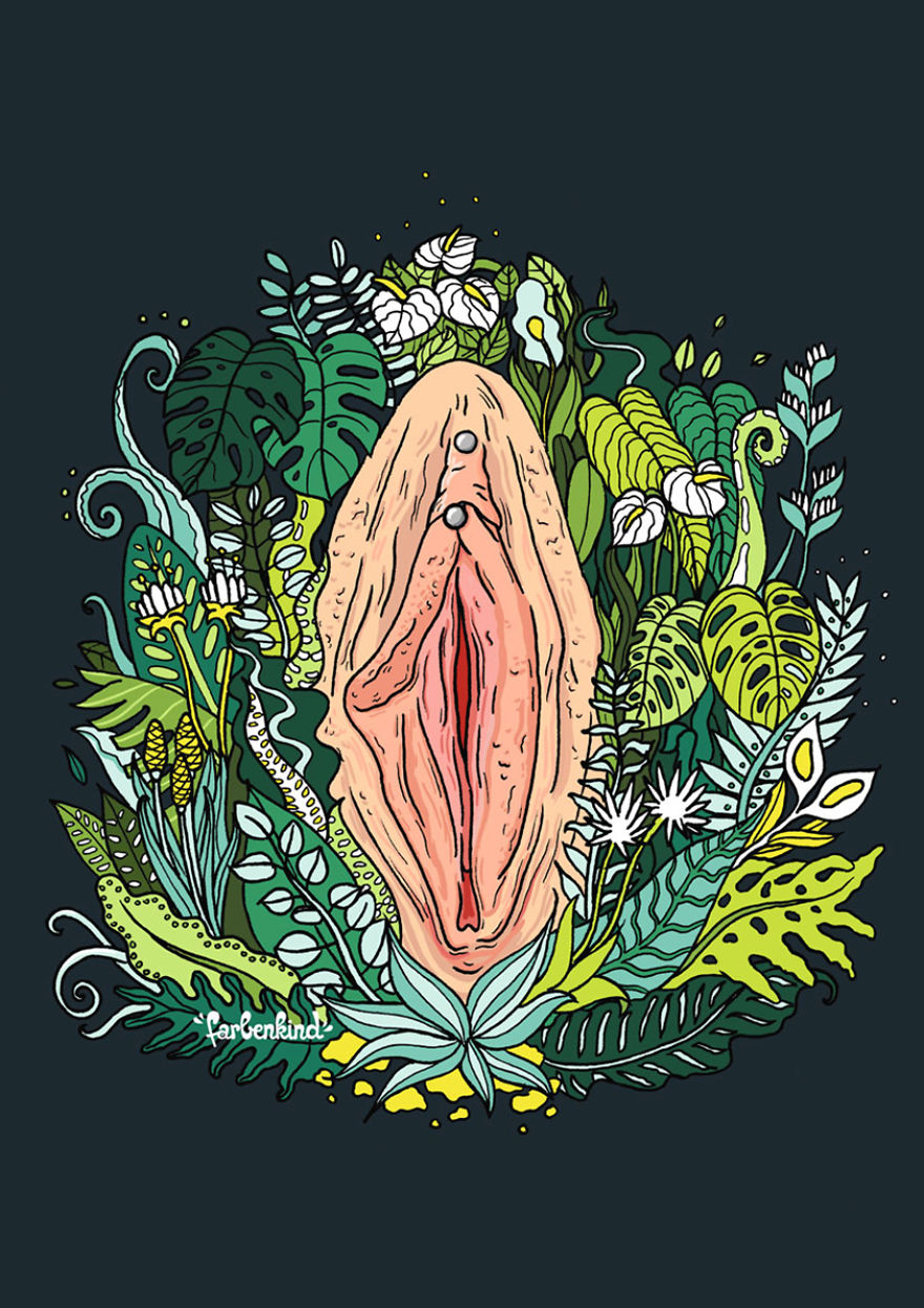 Detailed Vulva Illustrations Are Showing The Beautiful Diversity Of Female Genitals