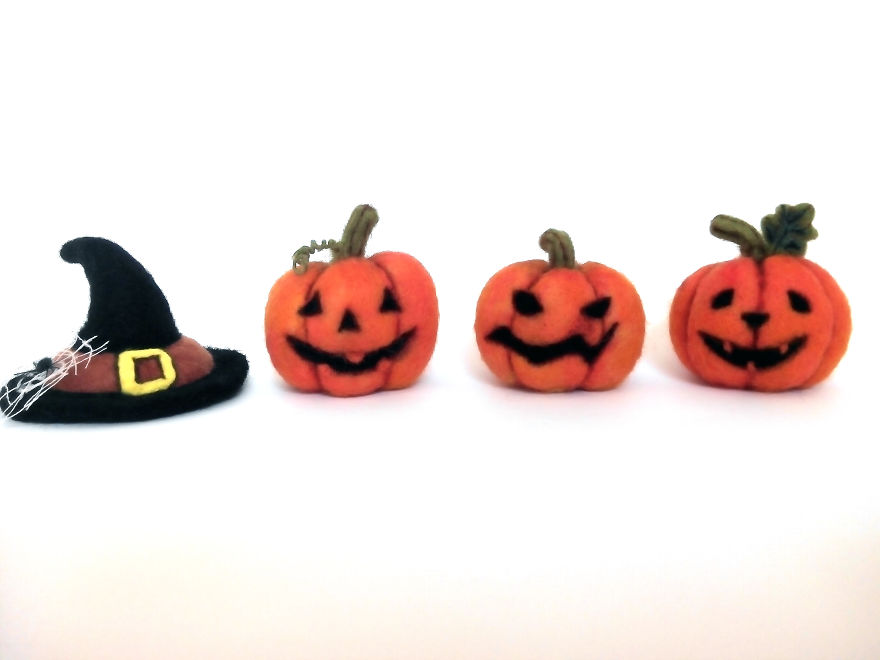 I Create Unique Needle Felted Halloween Decorations From Sheep Wool ...