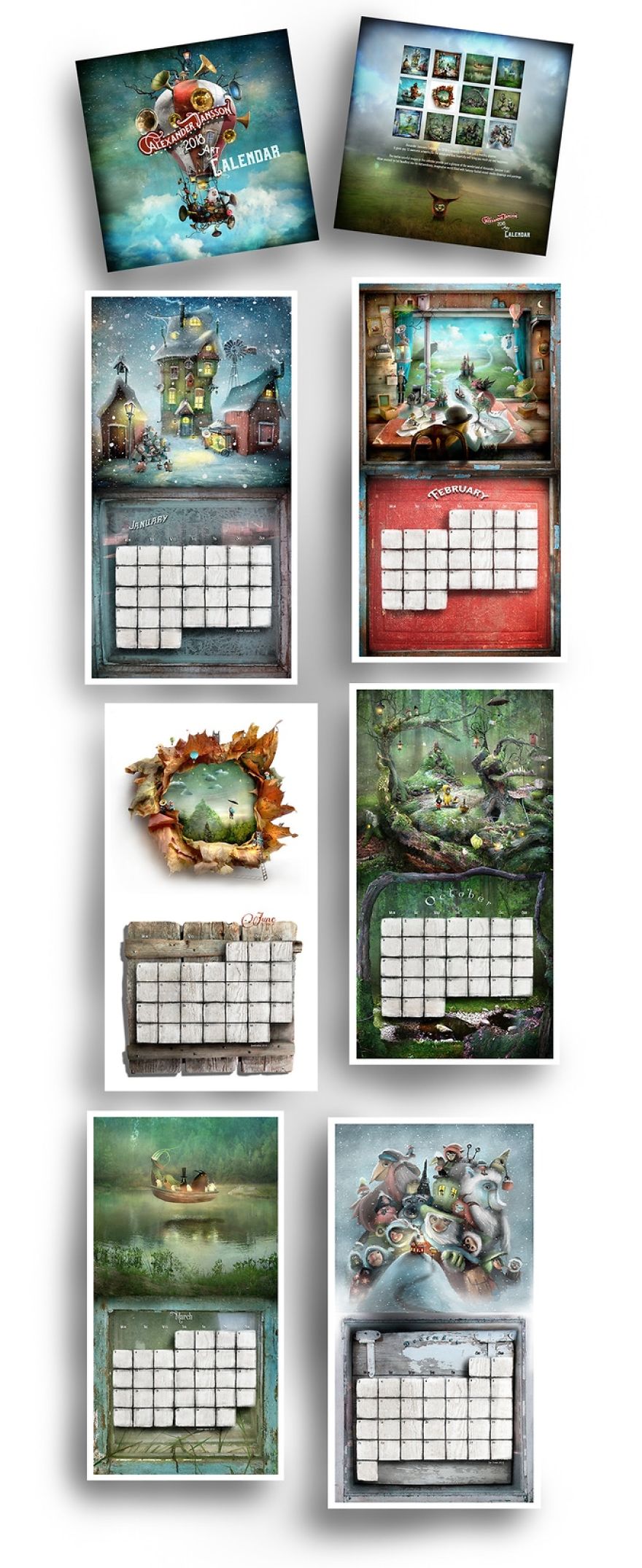 I Made An Amazing Fantasy Art Calendar For 2018!