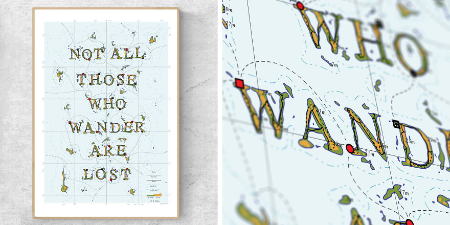 I Turn Famous Travel Quotes Into Maps