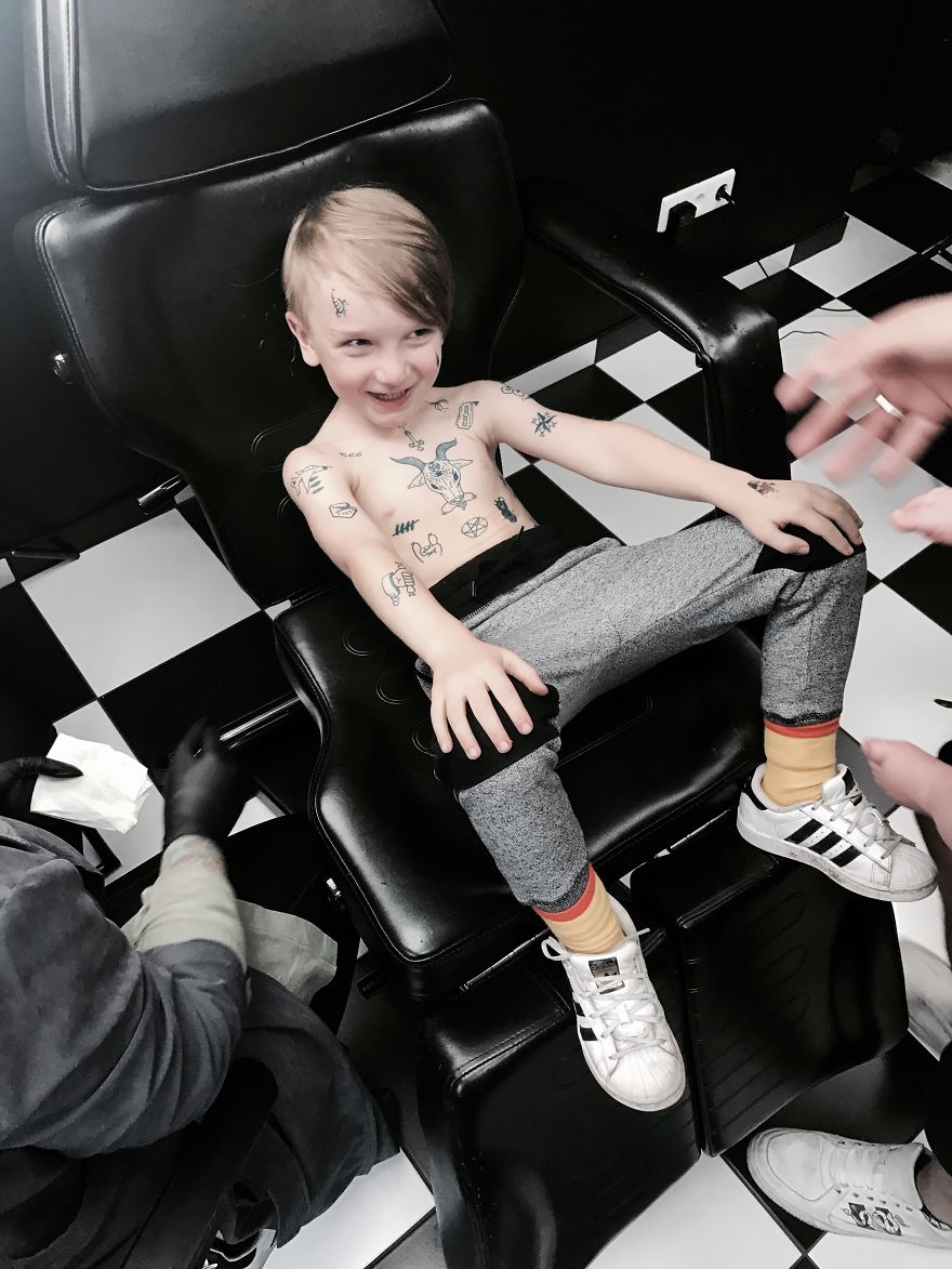 We Let Our 4yo Son Get Inked