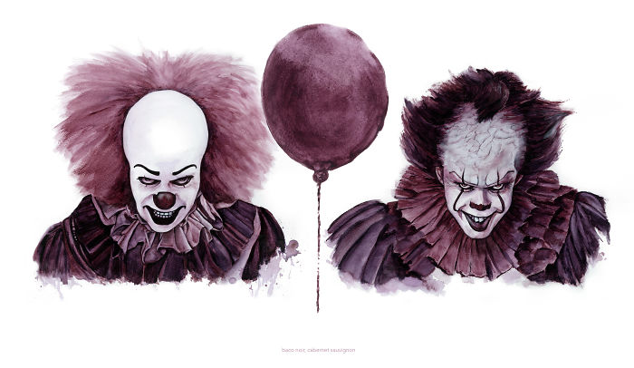Why Not Paint Pennywise With Wine?