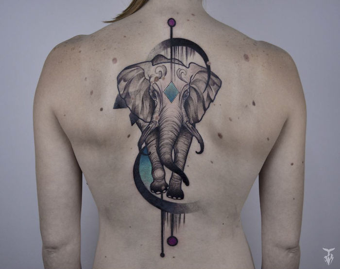 Nature And Art Nouveau Inspired Tattoo Art