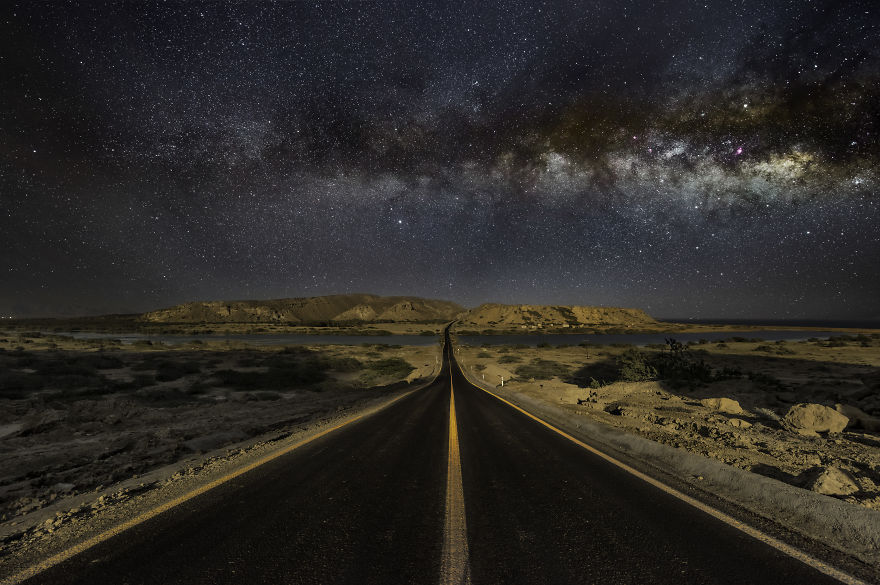 Nightscape | Milky Way Road, Iran - Massoud Ghadirifar / Pna