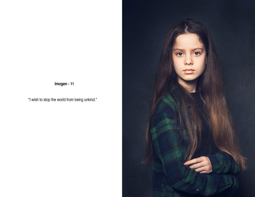 I Created A Portrait Series Of Girls Between 10 And 12 And Asked Them Questions About Their Lives