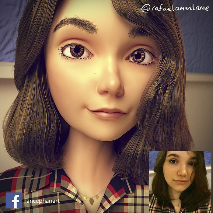 Artist Turns People Into 3D Pixar-Like Characters And You Can Become One  Too | Bored Panda