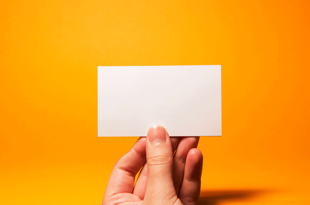 My New Creative Business Card Is Entirely Blank