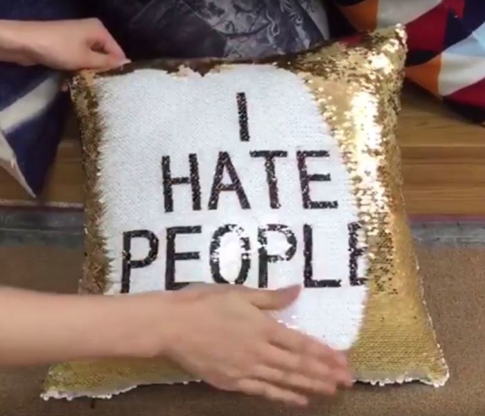 I Made This Cushion For Uninvited Guests