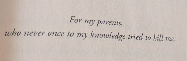 This Is A Book Dedication