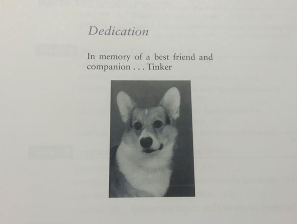 Opened Up My Finance Textbook And Found This Dedication