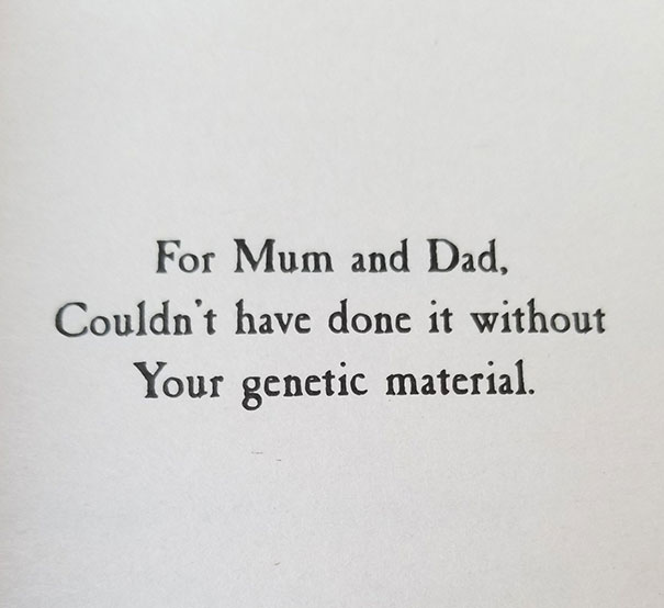 More New Life Goal: Someday Writing A Book Dedication Half As Good As This One