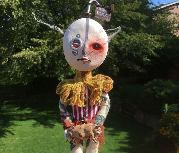 12-Year-Old Boy Creates Creepy Sculptures Using Found Materials, And They’re Surprisingly Awesome