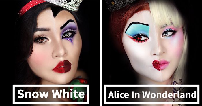 I Merged Disney Princesses And Villains To Create These Makeup Looks