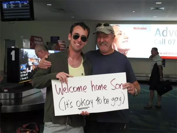 This Dad Who Picks Up His Straight Son From Airport