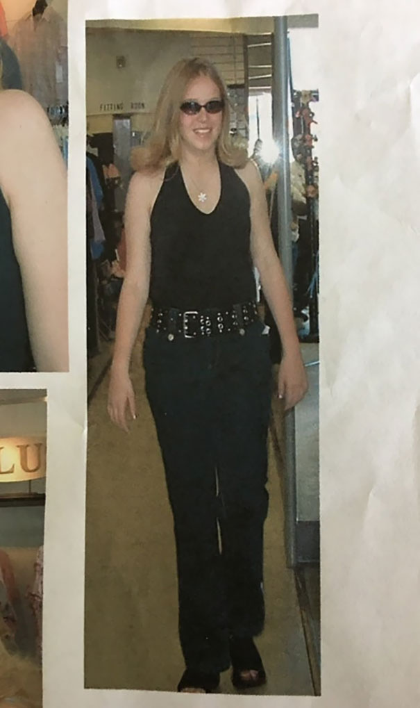 Got Permission From The Wife To Post This. This Was 10-12 Years Ago And Was Apparently A Spontaneous Fashion Show At A Clothing Store Where She Was The Sole Contestant And It Was Put On By Her Mom