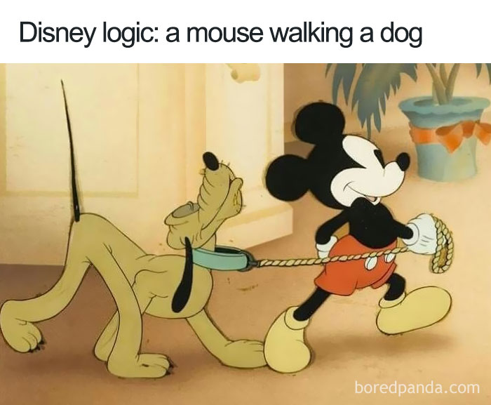 A Mouse Walking A Dog