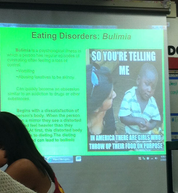 So This Happened During A Group's Presentation During Class Today