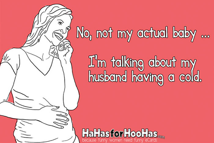 45 Hilarious Posts About Husbands Who Caught A Cold | Bored Panda
