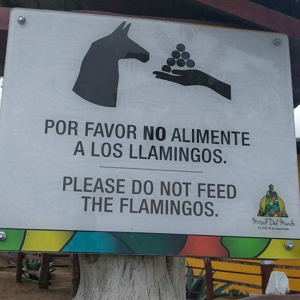 Wrong translated spanish sign 