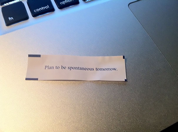 a prediction to be spontaneous 