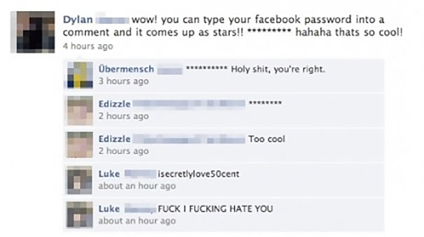 Super Facebook Password Trolling