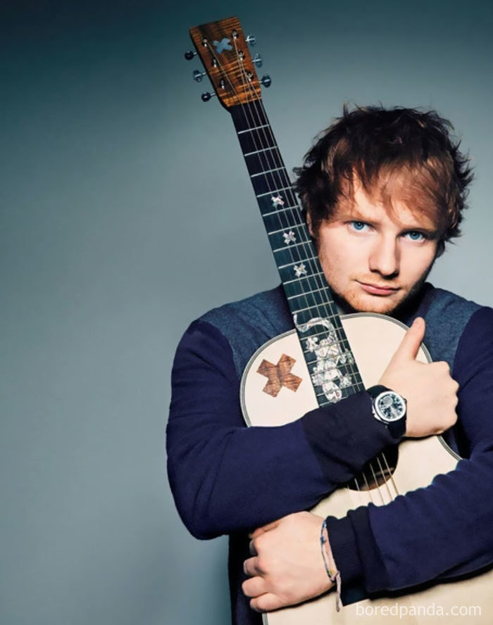 Ed Sheeran (Lannister Soldier) With His Guitar